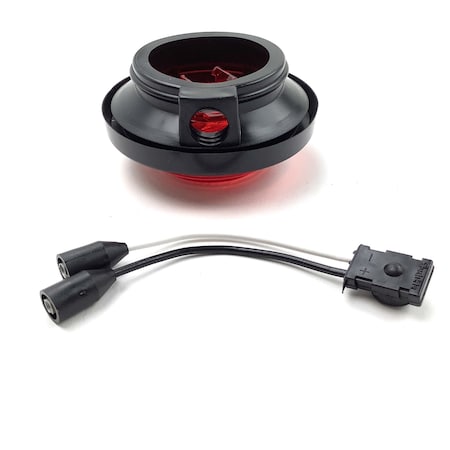 Truck-Lite Led, Red Round, 2 Diode, Marker Clearance Light, P2, Black Polycarbonate Grommet Mount 10050R